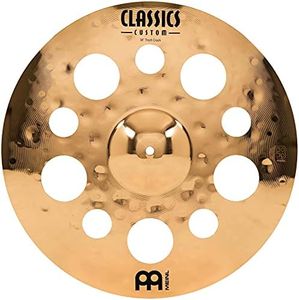Meinl 18" Trash Crash Cymbal with Holes - Classics Custom Brilliant - Made in Germany, 2-YEAR WARRANTY (CC18TRC-B)