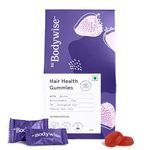 Be Bodywise Biotin Hair Gummies for Stronger, Shinier Hair & Nails | 30 Day Pack | With Biotin, Zinc, Folic Acid, Fibre & Multivitamin | Strawberry Flavour | No Added Sugar, Gut Friendly