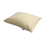 Brow Farm Buckwheat Hull Pillow – Small Size (51×46×12 cm) | Adjustable Loft | 100% Cotton Zip Cover | Natural, Breathable Support