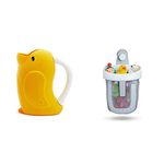 Munchkin Duckling Bath Rinser (38220) + Munchkin Hanging Bath Toy Storage with Quick Drying Mesh