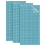 REALIKE Cutting Mat for Cricut Explore Machine,Cricut Expression Machine Maker 30.48cmX60.96cm 12x24 inch Adhesive Sticky Cutting Mats 3Pack Replacement Vinyl Cutting mat for Craft Sewing Lightgrip