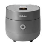 CUCKOO Rice Cooker 3 Cup Uncooked / 6 Cup Cooked, Modern Fuzzy Logic Rice Cooker Small with Delay Timer & Keep Warm Setting, Versatile Food Steamer for Cooking, Non-Stick Inner Pot, Gray (CR-0375FG)
