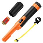KKMOL Metal Detector Pinpointer, IP68 Fully Waterproof Portable Pinpointer Detectors with LCD Screen, 360°Search Hand Held Metal Detector Pin Pointer Accessories for Adults & Kids, 3 Modes Pinpointing