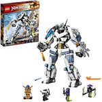 LEGO 71738 NINJAGO Legacy Zane’s Titan Mech Battle Ninja Building Set with Jay Golden Figure and 2 Ghost Warriors