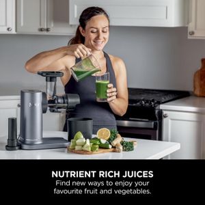 Ninja Cold Press Juicer – Grey, Slow Extraction