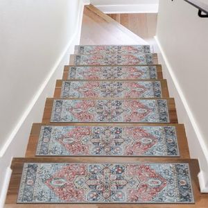 OJIA Non-Slip Stair Treads for Wooden Steps 30"x8" Indoor Stair Runner 15PCS Residue-Free Rubber Backed Carpet Stair Treads Staircase Step Treads Soft Stair Rugs Mats for Kids and Dogs