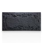 Aquarium 3D Background Panel - Stone Aquarium Background, Rock Fish Tank Background, Rocky Terrarium Background (2x4 Feet, Black)