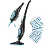 PurSteam 10-in-1 Steam Mop with 6 Mop Pads, Floor Steamer with Detachable Handheld Steam Cleaner for Tile, Hardwood Floors