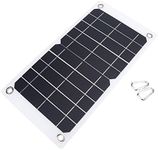 NUZAMAS Poartable 7.5W Solar Panel 5V USB Phone Charger Battery Free 2 Alloy Clips