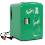 Sprite Mini Fridge for Bedroom Skincare Cosmetics Office 4L Small Refrigerator Portable Mini Refrigerator Fridge Mini Fridge Dorm Fridge Travel Cooler Snacks Drinks Green