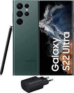 Samsung Galaxy S22 Ultra 5G, Caricatore incluso, Cellulare Smartphone Android senza SIM 256GB Display 6.8’’¹ Dynamic AMOLED 2X, 5 Fotocamere, 108MP, Green 2022 [Versione Italiana]