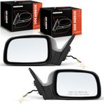 A-Premium Pair (2) Driver & Passenger Side Power Door Mirrors - Compatible with Toyota Camry 2007-2011 - Heated Non-Folding Black Outside Rear View Mirror, USA Built, Replace# 8791006926, 8794006925