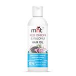 MNT Red Onion & Kalonji Hair Oil for Hair Growth and Hair Fall Control with Onion & Black Cumin Seed Oil, 100 ml