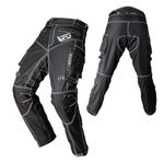 Revforge Gears RFG Motorcycle Pants Mens - Waterproof Motorcycle Riding Pants - Ventilation Zippers Black