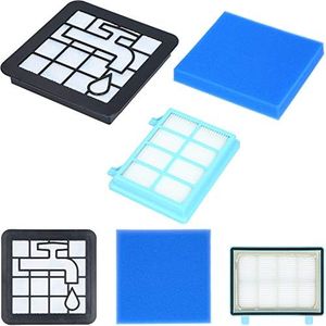 McFilter | 3 filtros adecuados para Philips FC8010/01 FC9332/09 FC9328?FC9334 FC9349?FC9353 FC9556 FC9515 Filtro Hepa filtro de aspiradora Kit de repuesto Accesorios para PowerPro Compact, Active,
