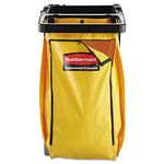 Rubbermaid Commercial High Capacity Cleaning Cart Bag, 34 Gallon, Yellow, 1966881