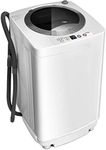 Giantex Portable Washing Machine, Full Automatic Washer and Spinner Combo, with Built-in Pump Drain 8 LBS Capacity Compact Laundry Washer Spinner for Apartment RV Dorm