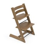 Tripp Trapp Chair from Stokke, Oak Brown - Adjustable, Convertible Chair for Toddlers, Children & Adults - Comfortable & Ergonomic - Made with Oak Wood