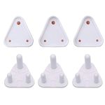 AWEJOY Baby Safety Electric Socket Plug Cover Guards Switchboard Dummy Socket Plug Cover Guards for Kids Protection (Pack of 6 (5Ax5, 15Ax1), White)