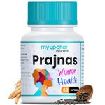 myUpchar Ayurveda Prajnas Women’s Wellness Capsules | Healthy Pregnancy | PCOS & PCOD Health Management | Better Cycle & Hormonal Balance | Shatavari, Gokshura, Ashoka, Giloy (Pack of 1)