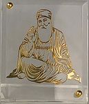 shree kreations Guru Nanak Dev Ji Photo Frame for Car Dashboard and Table Top | Sikh Car Accessories