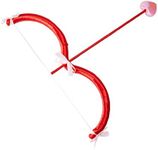 Eghunooye Cupid Mini Arrow Set Valentine's Day Halloween Cupid Costume Valentine's Day Cosplay Accessories for Kids Adults (Red, One Size)