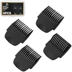 4 Pack Professional Guide Comb Fit for Manscaped The Lawn Mower 4.0 Groin Hair TReplacement Trimmer Guards Cutting Lengths from 1/8"-1/2" Inch Fit The Lawn Mower 3=4.0 Trimmer with Organizer