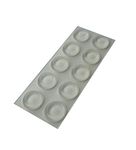 Rubber Feet for Glass, Furniture, Fused Stained Glass, Grip - Non Slip Grippers - Clear Self Adhesive Bumper Stops (10)