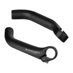 FIFTY-FIFTY Bike Bar Ends, Mountain Bike Handlebar Ends, Aluminium Alloy MTB Bicycle Bar Ends (Black)