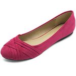 Ollio Women's Ballet Shoe Cute Casual Comfort Flat, Pink, 7