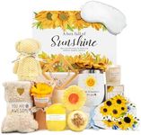 Birthday Gifts for Women, Sunflower Self Care Package Christmas Gifts, Sending Get Well Soon Sympathy Gifts Basket Unique Relaxation Spa Gifts Box for Women, Her, Sister, Mom, Best Friends