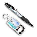 Pen & Bottle Opener Keyring Set - Sailing Boat Catamaran Corsica Island #24131