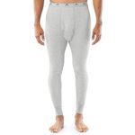 INDERA Traditional Long Johns Thermal Underwear for Men Heather Grey