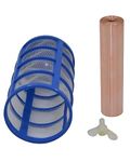 99.95% High Purity Copper Anode with Filter Net, L=4.32'' D=0.97'' for Sun Pool Ionizer,for Solar Chlorine, for Most Brand - Not Brass