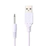 Luna Massager Replacement Dc Charging Cable - USB Charger Cord - 2.5mm (White) - Fast Charging