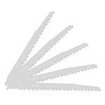 NEWONE Stainless Steel Reciprocating Saw Blades,9 1/2in 5TPI Wood Pruning Straight Saw Blades,Replacement Blade for Cutting Wood,5-Pack,Fits Dewalt Bosch Milwaukee Makita Craftman Ryobi