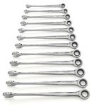 GEARWRENCH 12 Pc. 12 Pt. XL X-Beam Ratcheting Combination Wrench Set, Metric - 85888
