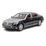 Cocoblinc 1 24 Maybach Amg Gls600 Model Car Sports Car Exclusive Alloy Metal Pull Back Die-Cast Car Diecast Metal Pullback Toy Car with Openable Doors & Light Music Toys for Kids - Silver