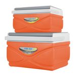 Pinnacle 4.5-11 Liter Insulated Cooler Lunch Box Set Portable Camping/Picnic Hard Cooler –Coolbox Keeps Cool for 48 hrs. with Ice Retention–Heavy Duty Cooler for Beach, Grill, Tailgating, Small -med