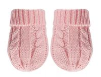 Mini Mart Online Limited Baby Infant Knitted Cable Mitts Mittens Boy Girl Nb-12 Months, Pink