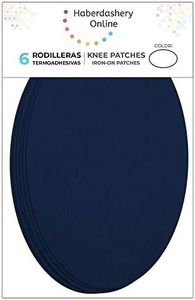 Haberdashery Online 6 genouillères Blue Marin Clair en Fer thermoadhésif. Coudières pour protéger Vos vêtements et réparer Les Pantalons, Les Vestes, Les Chandails et Les Chemises. 16 x 10 cm. RP1C