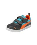 Puma Unisex-Kid Carter PS Asphalt-Rickie Orange-Bright Aqua Sneaker - 13 UK (40036101)