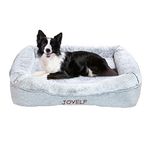 JOYELF Memory Foam Dog Bed Large Orthopedic Pet Bed with Washable Cover, Independent Mat Design with Free Waterproof Liner Included