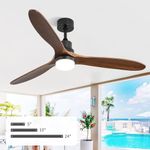 CACI Mall 60" Wood Ceiling Fan with