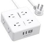 10Ft Surge Protector Power Strip - 