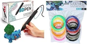 MYNT3D Super 3D Pen with 10-Color ABS Filament Refills - Create 3D Art