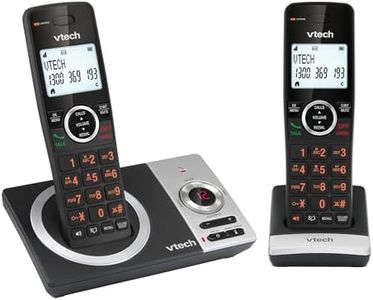 VTech CLS22051 DECT Cordless Phone with Nuisance Call Blocker, NBN Ready, Answering Machine, Volume Booster, Easy-to-Read Backlit Display, 12 Hours Talk-time, Handsfree Speakerphone, 2 Handsets
