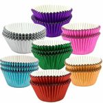 Prime Housewares 100 Mini Cupcake Cases Quality Paper Baking Multi Design Colours Christmas Party (Multicolour)