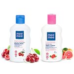 Mee Mee Soft Baby Lotion and Gentle Baby Bubble Bath 200ml Combo (Pack of Two)