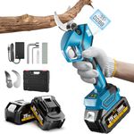 Electric Pruning Shears, Cordless Secateurs with 1000W Brushless Motor & 2X 4.0Ah Batteries, Professional Electric Scissors with Max 35mm Cutting Diameter, Garden Pruners for Pruning Trees and Shrubs